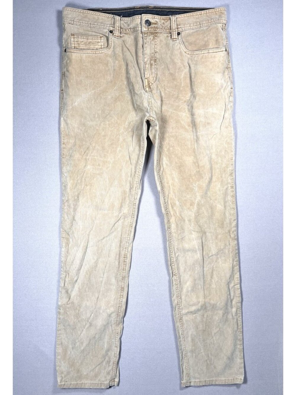 Prana Sustainer Slim Fit Organic Faded Antique Bronze Pants - Men Size 34 X 32